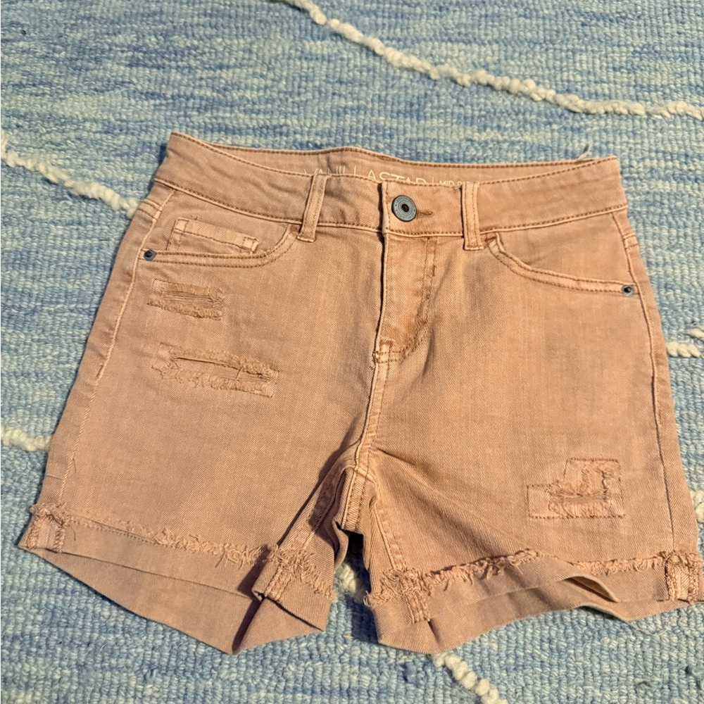 Vanilla Star Light Pink Jean Shorts